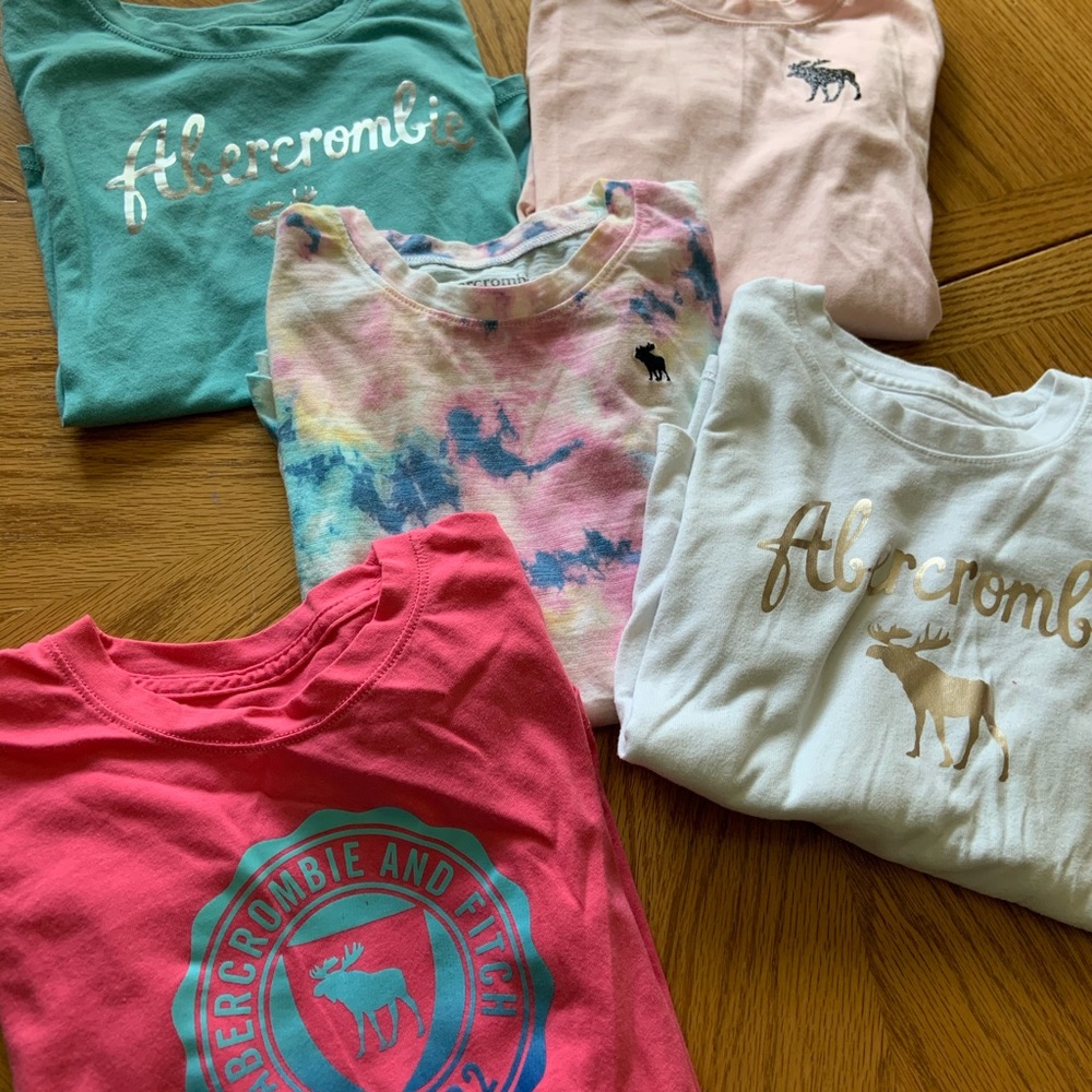 Little girls long sleeve Abercrombie shirts